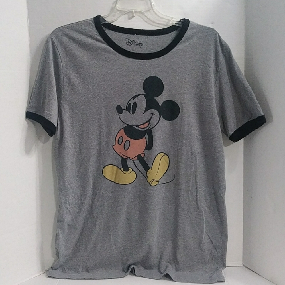 Disney Mickey Mouse Men's Gray Graphic T-Shirt *GUC*
